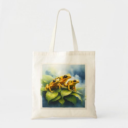 Panamanian Golden Frogs REF275 _ Watercolor Tote Bag