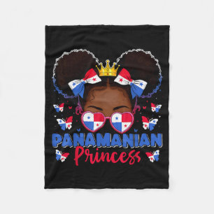 Panamanian Princess Panama Flag Proud Panameña Wom Fleece Blanket