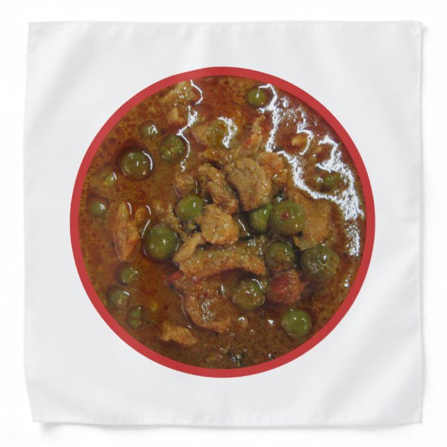 Panang Thai Curry [พะแนง] ... Thailand Street Food Bandana (Front)