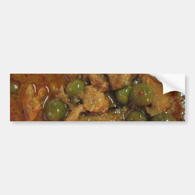 Panang Thai Curry [พะแนง] ... Thailand Street Food Bumper Sticker (Front)