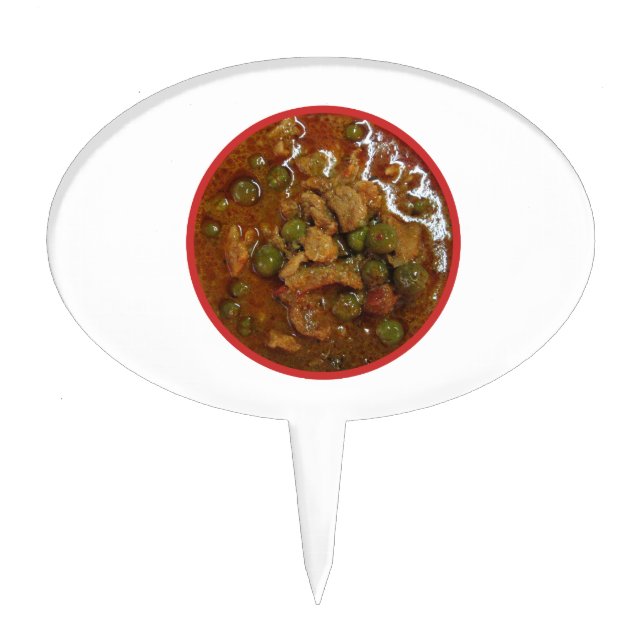Panang Thai Curry [พะแนง] ... Thailand Street Food Cake Topper (Front)