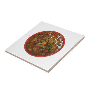 Panang Thai Curry [พะแนง] ... Thailand Street Food Ceramic Tile