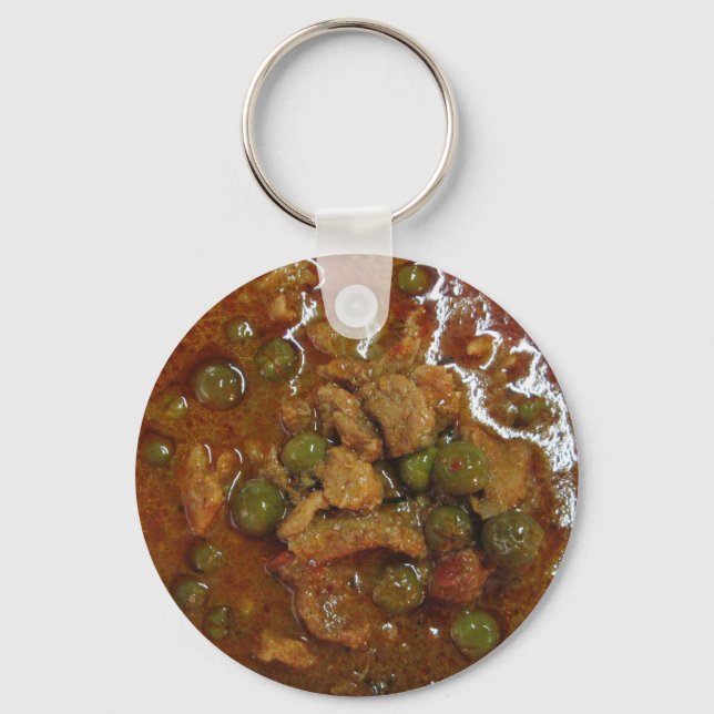 Panang Thai Curry [พะแนง] ... Thailand Street Food Keychain (Front)