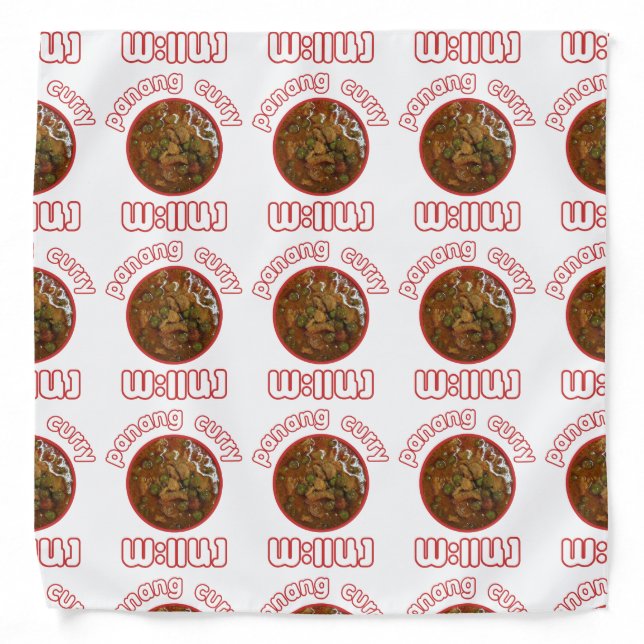 Panang Thai Curry ... Thailand Street Food Bandana (Front)