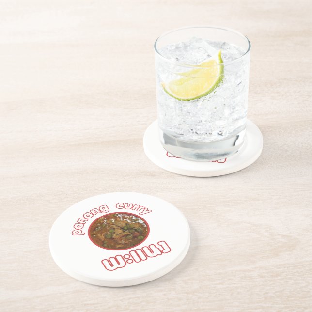 Panang Thai Curry ... Thailand Street Food Drink Coaster (Side)