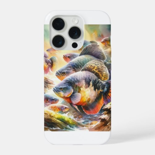 Panaque Fish 040624AREF105 _ Watercolor iPhone 15 Pro Case