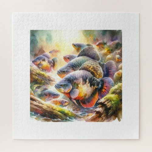 Panaque Fish 040624AREF105 _ Watercolor Jigsaw Puzzle