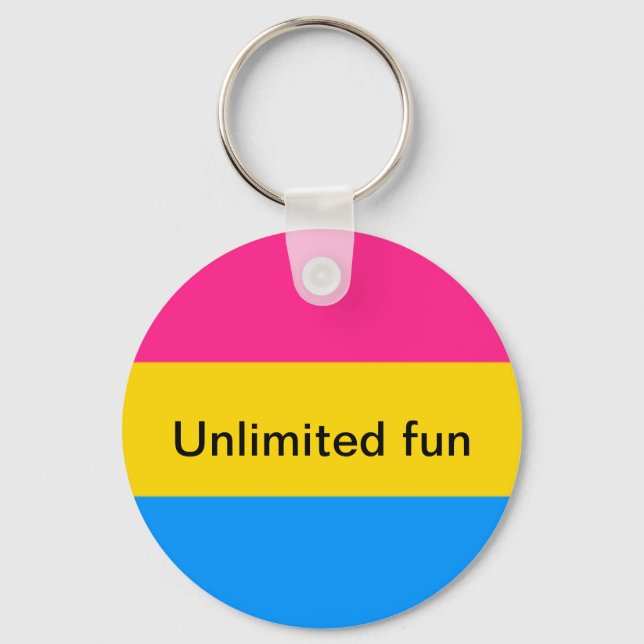 Panasexual key chain (Front)