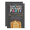 Pancake and Pajamas birthday invitation