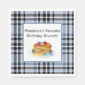 Pancake Birthday Brunch Napkin