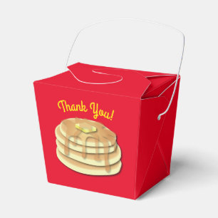 Pancake Birthday Party Favor Boxes
