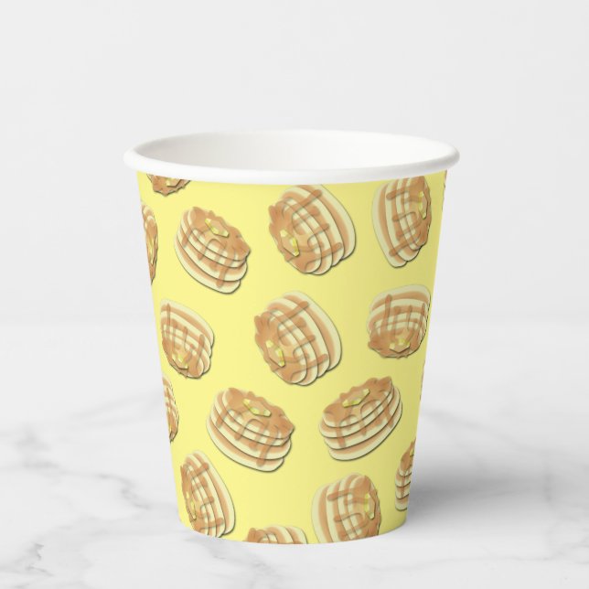 Pancake Birthday Party Flapjack Cute Kids Paper Cu Paper Cups (Front)