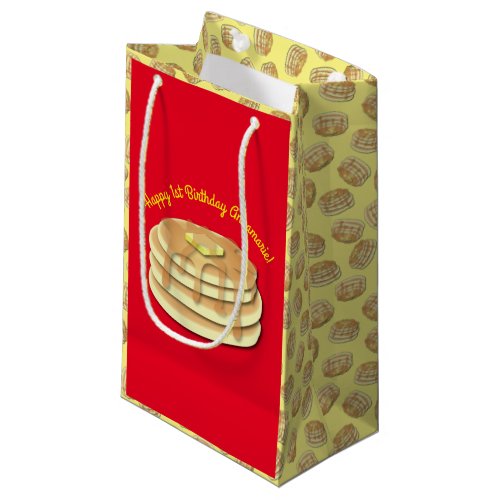 Pancake Birthday Party Flapjack Cute Kids Small Gift Bag