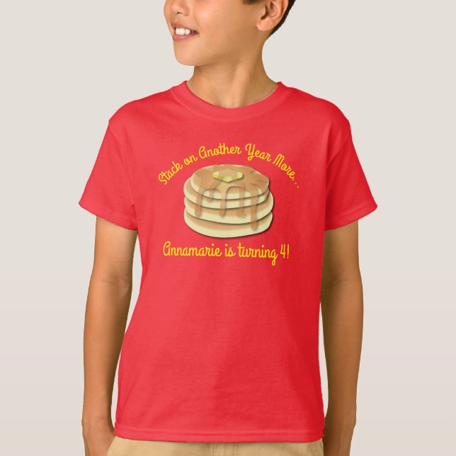 Pancake Birthday Party T-Shirt (Front)