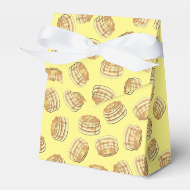 Pancake Breakfast Brunch Birthday Party Kids Favor Boxes (Front Side)