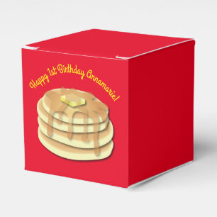 Pancake Breakfast Brunch Birthday Party Kids Favor Boxes