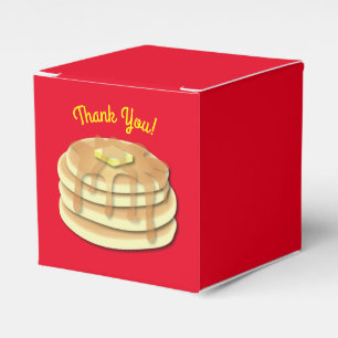 Pancake Breakfast Brunch Birthday Party Kids Favor Boxes