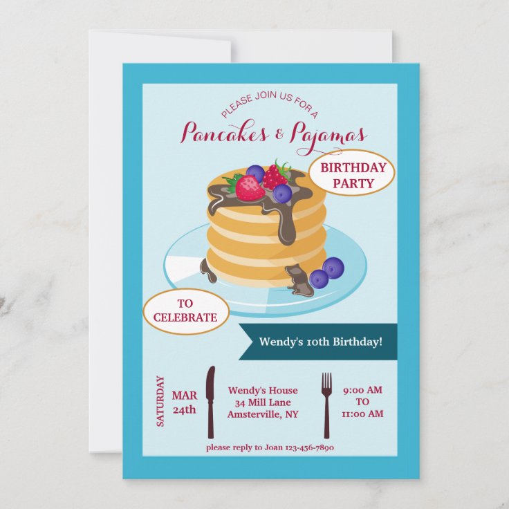 Pancake Breakfast Invitation Zazzle