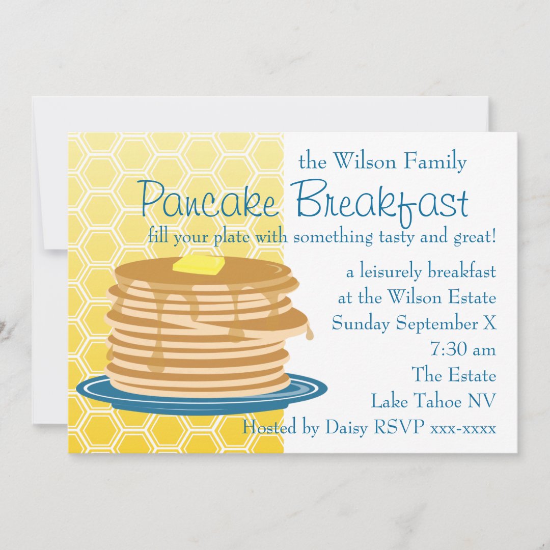 Pancake Breakfast Invitation Zazzle