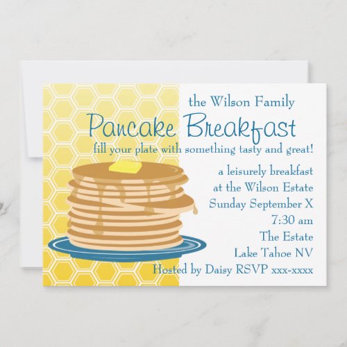 Pancake Breakfast Invitation