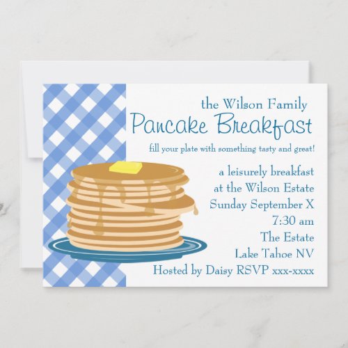 Pancake Breakfast Invitation