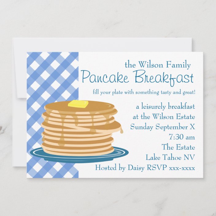 Pancake Breakfast Invitation