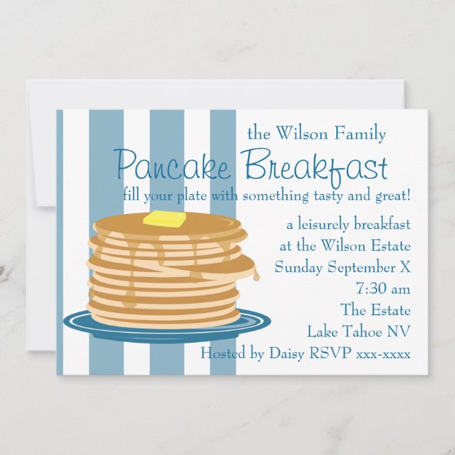 Pancake Breakfast Invitation (Front)