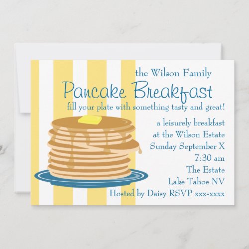 Pancake Breakfast Invitation