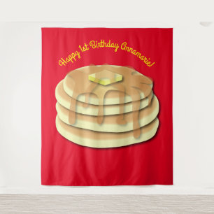 Pancake Breakfast Party Kids Photo Booth Backdrop