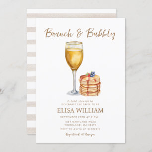 Pancake Bridal Shower Brunch Invitation