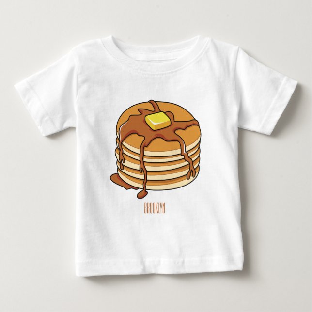 Pancake cartoon illustration  baby T-Shirt (Front)