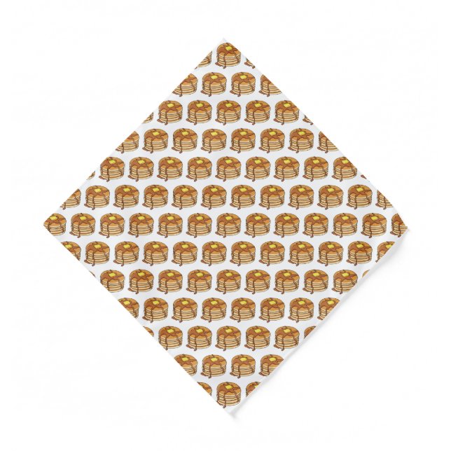 Pancake cartoon illustration  bandana (Front)
