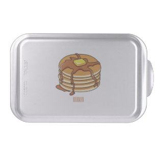 Pancake cartoon illustration cake pan