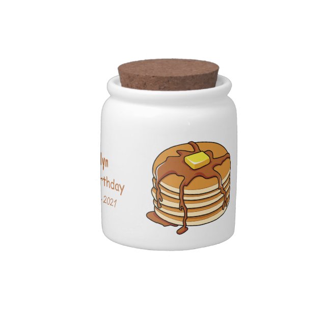 Pancake cartoon illustration candy jar (Right)