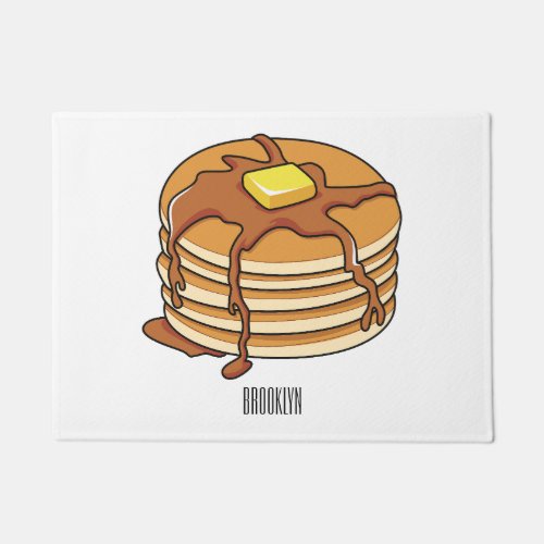 Pancake cartoon illustration  doormat