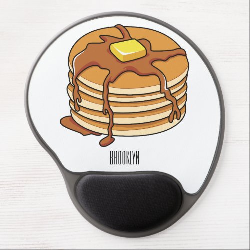 Pancake cartoon illustration  gel mouse pad