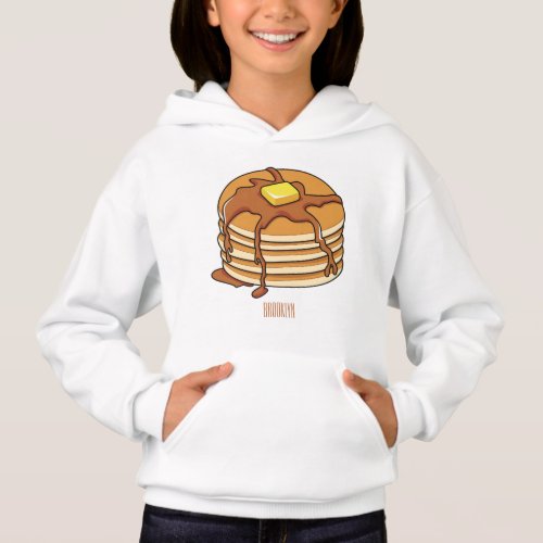 Pancake cartoon illustration  hoodie