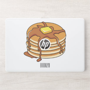 Pancake cartoon illustration  HP laptop skin
