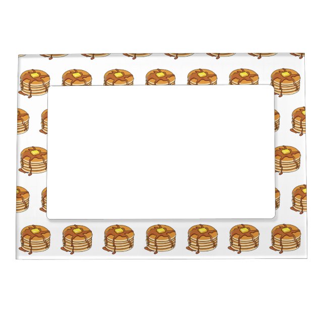 Pancake cartoon illustration  magnetic frame (Front)