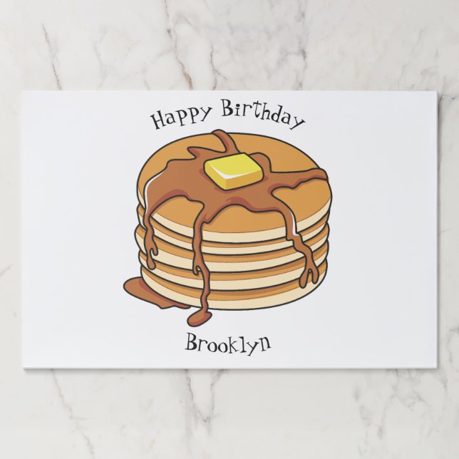 Pancake cartoon illustration paper pad (Front)