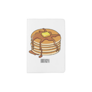 Pancake cartoon illustration passport holder