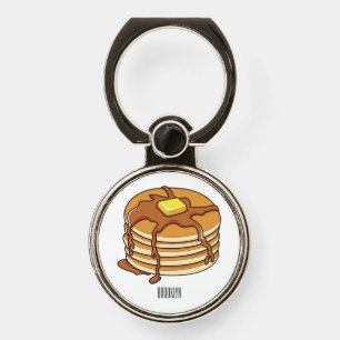 Pancake cartoon illustration  phone ring stand