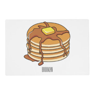 Pancake cartoon illustration  placemat