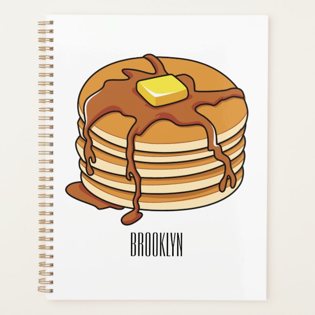Pancake cartoon illustration  planner (Front)