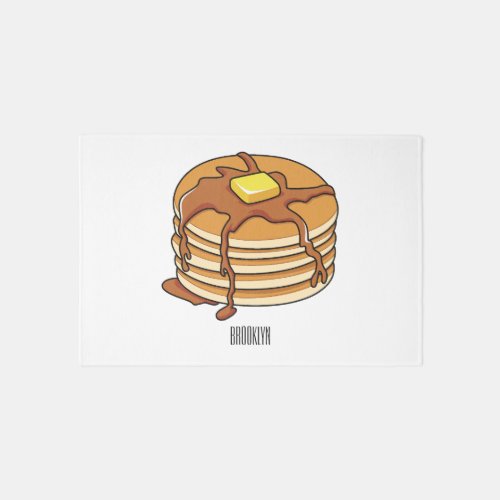 Pancake cartoon illustration  rug