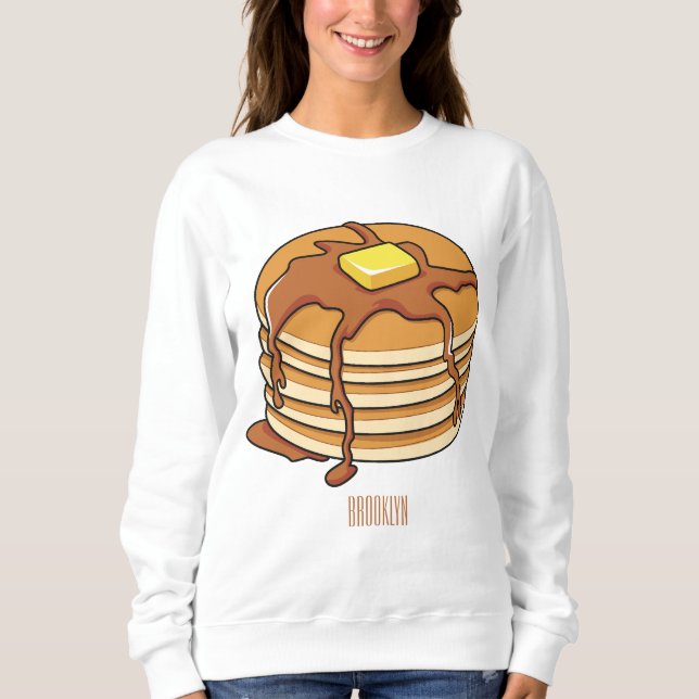Pancake cartoon illustration  sweatshirt (Front)