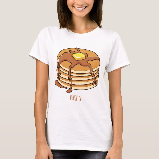 Pancake cartoon illustration  T-Shirt (Front)