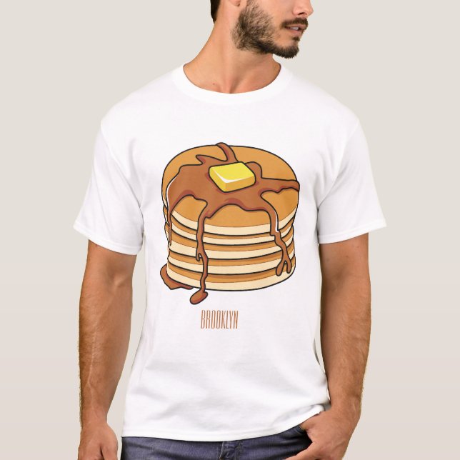 Pancake cartoon illustration  T-Shirt (Front)