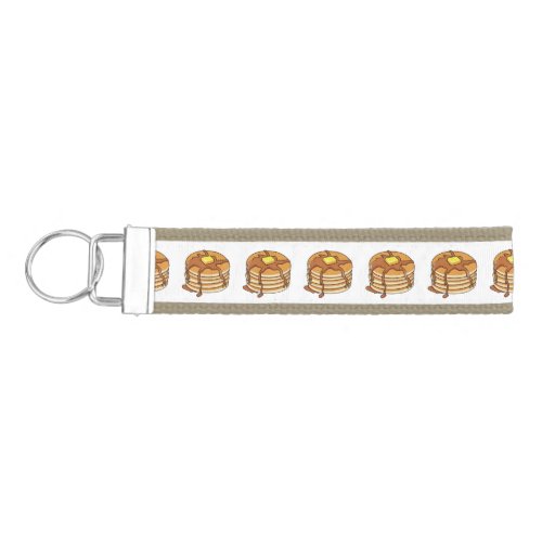 Pancake cartoon illustration  wrist keychain