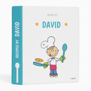 Pancake Chef Personalized Recipe Binder for Kids